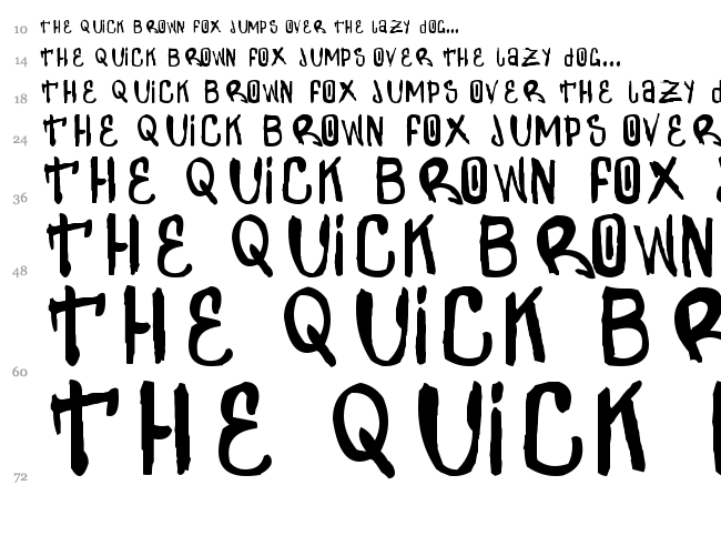 Zdarx font waterfall